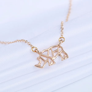 RHINO RHINOCEROS OUTLINE SHAPED PENDANT NECKLACE for Women Charm Statement Necklaces Jewelry Collares bijoux femme