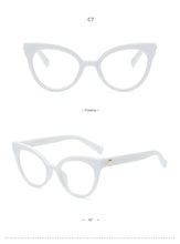 Carica l&#39;immagine nel visualizzatore di Gallery, Cat Eye Spectacle Frame Women Eyeglasses Computer Prescription Optical For Female Vintage Eyewear Clear Lens Glasses Frame RS464