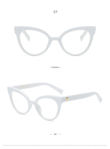 Cat Eye Spectacle Frame Women Eyeglasses Computer Prescription Optical For Female Vintage Eyewear Clear Lens Glasses Frame RS464