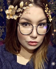 Load image into Gallery viewer, Ladies Cat Eye Glasses Frames For Women Metal frame Optical Fashion Eyewear Computer EyeGlasses