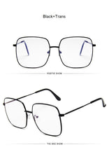 Load image into Gallery viewer, Oversized Shades Women Sunglasses Black Fashion Square Big Frame Sunglasses Female Vintage Retro Glasses Unisex Oculos Feminino