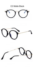 Load image into Gallery viewer, blue light glasses frame computer glasses spectacles round transparent female women&#39;s eyeglasses frame  Optical frames clear