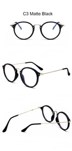 blue light glasses frame computer glasses spectacles round transparent female women's eyeglasses frame  Optical frames clear