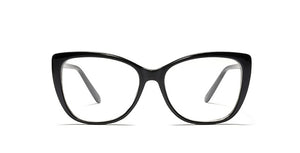 Ralferty  Luxury Eye Glasses Women Cat Eye Frame Eyeglasses TR90 Clear Lens With Spring Leg Optic Spectacle Eyewear F93331