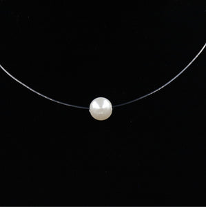 Fashion Shiny Crystal Necklace Zircon Pendant Transparent Fishing Line Invisible Ladies Necklace Jewelry Clavicle Chain Chocker