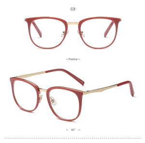 Vintage Optical Eyeglasses Women Frame Oval Metal Unisex Spectacles Female Eye Glasses oculos de Eyewear Prescription Glasses