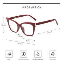 Carica l&#39;immagine nel visualizzatore di Gallery, Woman Acetate Optical Eyeglasses  Frame Spectacles for Women Prescription Eyewear Glasses Frame Stylish High Quality