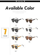 Load image into Gallery viewer, Retro Round Sunglasses Women Men Brand Design Transparent Female Sun glasses Men Oculos De Sol Feminino Lunette Soleil