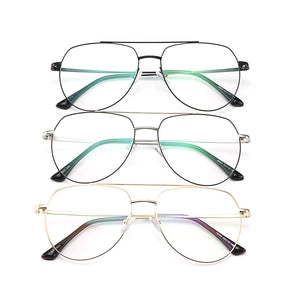 Gmei Optical Designer Pilot Retro Full Rim Titanium Alloy Men Glasses Frame For Myopia Reading Prescription Eyeglasses M18024
