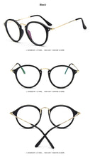 Load image into Gallery viewer, Transparent Retro Women Glasses Frame Fashion Men Eyeglasses Frame  Round Clear Lens Glasses Optical Spectacle Frame