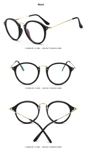 Transparent Retro Women Glasses Frame Fashion Men Eyeglasses Frame  Round Clear Lens Glasses Optical Spectacle Frame