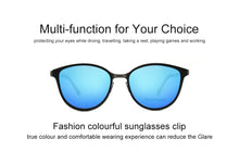 Load image into Gallery viewer, clip on Cat Eye Eyewear Frames Women frame  3in1 memory core inside Polarized Magnet Clip sunglasses  women magnet frame Myopia