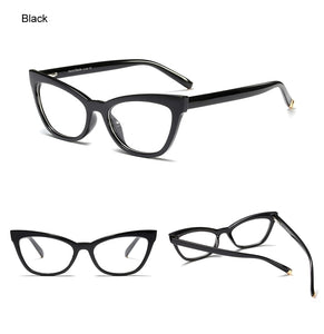Ralferty Cat Eye Glasses Women Retro Transparent Clear Myopia Optic Frame Eyeglasses  Eyewear spectacle oculo de grau F95175