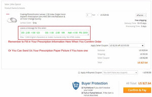 1.56 Photochromic Free Form Progressive Optical Multifocal Prescription Lenses Fast and Deep Color Change Performance