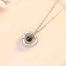 Load image into Gallery viewer, I Love You Necklace 100 Languages Heart Love Necklace Love Memory Projection Pendant Necklace for Women Gifts for Mother&#39;s Day