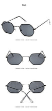 Load image into Gallery viewer, 2022 Ladies hexagon sunglasse  metal Women Brand Designer Fashion Rimless  Clear Ocean Lenses Sun Glasses  UV400