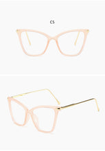 Load image into Gallery viewer, Retro Cat Eye Glasses Women&#39;s Eyeglasses Frame Luxury Brand Designer Spectacles Transparent Cat&#39;s Eye Glasses Female Eyewear