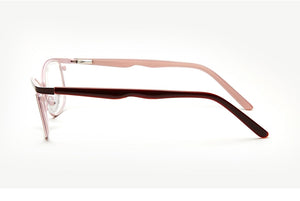 Metal Glasses Frame Women Brand Designer Female Vintage Cat Eye Prescription Eyeglasses Pink Full Myopia Optical Frames Eye