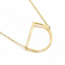 Load image into Gallery viewer, New Minimalist Gold Rose Gold Silver Color 26 A-Z Letter Name Initial Necklaces For Women Long Big Letter Pendant Necklace