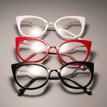 Carica l&#39;immagine nel visualizzatore di Gallery, Anti-blue Light Optical Sexy Red Cat Eye Glasses Frames Women Glasses Fashion EyeGlasses