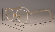 Load image into Gallery viewer, Ladies Cat Eye Glasses Frames For Women Metal frame Optical Fashion Eyewear Computer EyeGlasses