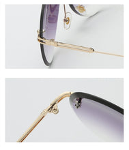 Load image into Gallery viewer, Rimless Sunglasses Women Fashion Designer Sun Glasses Metal Farme Gradient Shades Cutting Lens Famale Goggles  UV400