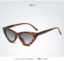 Load image into Gallery viewer, 2022 Cat Eye Fashion Sunglasses Plastic Women Vintage Small Sun Glasses Mirror Sunglasses Female UV400