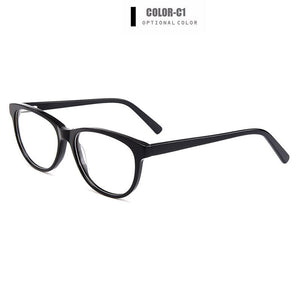 Gmei Optical Acetate Cat Eye Full Rim Women Optical Glasses Frames For Myopia Presbyopia Spectacles With Spring Hinges YH6024