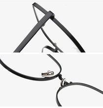 Carica l&#39;immagine nel visualizzatore di Gallery, Oversized Women Metal Cat Eye Glasses Frame Brand Designer Fashion Men Clear Lens Eyeglasses sexy Cat&#39;s Eye gold Optical Frame