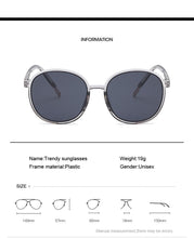 Load image into Gallery viewer, Retro Round Sunglasses Women Brand Design Transparent Female Sun Glasses Female Oculos De Sol Feminino Lunette Soleil