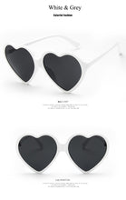 Load image into Gallery viewer, Love Heart Sunglasses Women 2022 Fashion cute sexy retro Cat Eye Vintage cheap Sun Glasses red purple tea UV400 Lens female