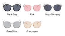Load image into Gallery viewer, Retro Round Sunglasses Women Brand Design Transparent Female Sun Glasses Female Oculos De Sol Feminino Lunette Soleil