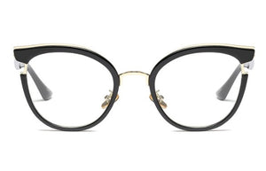 Women Cat Eye Glasses Frames Optical EyeGlasses Fashion Metal Frame Prescription Eyewear Computer Glasses