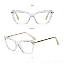 Load image into Gallery viewer, Women Metal Legs Brand Designer Eyeglasses Optical Acetate Rim Spectacles for Women Eyewear Glasses Frame Fashion Styles