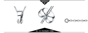 Long Pendant Heart-Shaped Necklaces Pendants For Women  Simple Design Necklace Stylish Stainless Steel Jewelry Party Gift