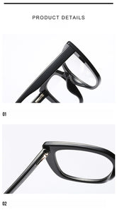 mimiyou Leopard Acetate Square Glasses Frame Women Retro Optical Eyewear Men Eyeglasses Frame Clear UV400 Brand Designer oculos