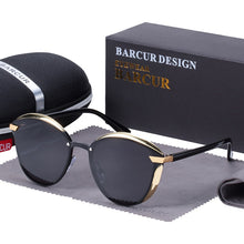 Load image into Gallery viewer, BARCUR Fashion Polarized Women Sunglasses Round Sun Glass Ladies Lunette De Soleil Femme