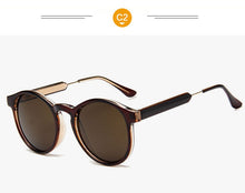 Load image into Gallery viewer, Retro Round Sunglasses Women Men Brand Design Transparent Female Sun glasses Men Oculos De Sol Feminino Lunette Soleil