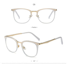 Load image into Gallery viewer, Vintage Optical Eyeglasses Women Frame Oval Metal Unisex Spectacles Female Eye Glasses oculos de Eyewear Prescription Glasses