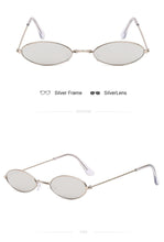 Load image into Gallery viewer, Small Frame Black Shades Round Sunglasses Women Oval Brand Designer Vintage Fashion Pink Sun Glasses Female Oculos De Sol
