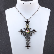 Load image into Gallery viewer, Freeshipping 1pc Vintage Gothic Cross Statement Necklace Triangle Pentagram Geometric Necklace Women jewellery Hip Hop Men Joyas