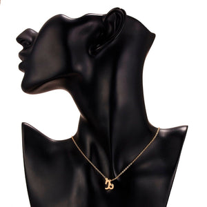 Female Elegant Star Zodiac Sign 12 Constellation Necklaces Pendant Charm Gold Chain Choker Necklaces for Women Jewelry Cardboard