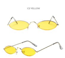 Load image into Gallery viewer, Oulylan Small Frame Black Shades Round Sunglasses Women Oval Brand Designer Vintage Fashion Pink Sun Glasses Oculos De Sol