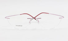 Load image into Gallery viewer, Rimless Glasses Frame Women Titanium Ultralight Eyeglasses Prescription Frameless Cat Eye Eyewear Myopia Optical Frame