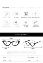 Load image into Gallery viewer, Cat Eye Myopia Clear Glasses Frame Women Designer Eyeglasses For Sight Optical Frames Black Red Pink Nerd Glasses Oculos De Grau