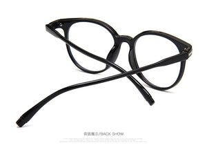 Women Glasses Frame Men Anti Blue Light Eyeglasses Frame Vintage Round Clear Lens Glasses Optical Spectacle Frame