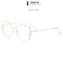 Load image into Gallery viewer, Gmei Optical Stylish Urltra-Light Titanium Alloy Women Square Full Rim Glasses Frames For Myopia Prescription Eyeglasses M18016