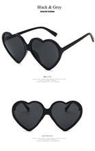 Load image into Gallery viewer, Love Heart Sunglasses Women 2022 Fashion cute sexy retro Cat Eye Vintage cheap Sun Glasses red purple tea UV400 Lens female