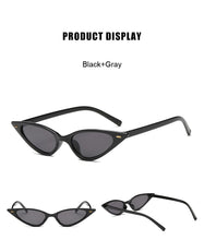 Load image into Gallery viewer, Women Cat Eye Sunglasses Small Size Brand Designer Fashion Retro Ladies Sun Glasses Female Black Purple Red Glasses UV400