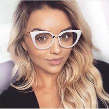 Carica l&#39;immagine nel visualizzatore di Gallery, Anti-blue Light Optical Sexy Red Cat Eye Glasses Frames Women Glasses Fashion EyeGlasses
